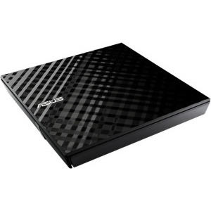 ASUS SDRW-08D2S-U LITE DVD writer extern 8X, suport M-DISC, Nero BackItUp, E-Green, Negru