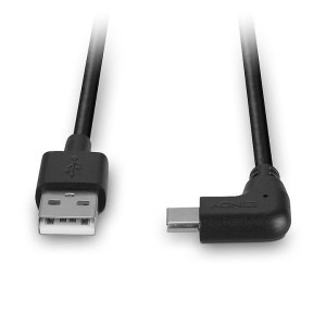 LINDY USB Male la USB-C Male, 1m, Black