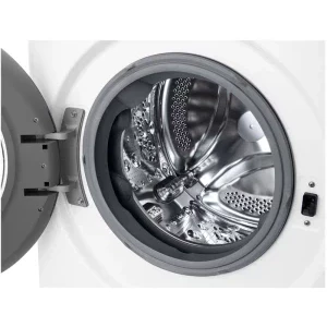 LG F2WR508SBW, Slim, 8 kg, 1200 RPM, Clasa A, Inverter Direct Drive, AI DD, Steam, Alb
