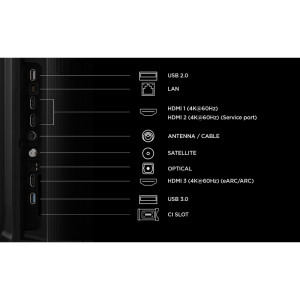 TCL Smart TV QLED 65P7L Seria P7L 164cm negru 4K UHD HDR