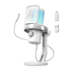 Microfon Maono DM40 Pro RGB White