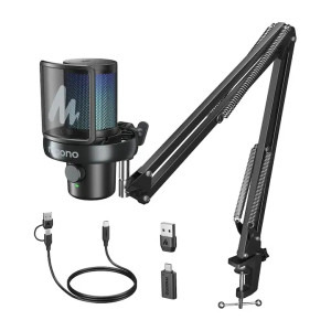 Microfon Maono DM40 S Pro RGB Black