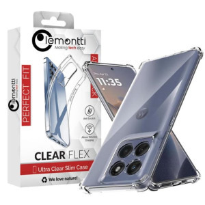 Lemontti Capac protectie spate Shockproof Clear Silicon Transparent pentru Edge 60 / Edge 60 Fusion