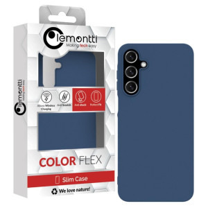 Lemontti Capac protectie spate Silicon Silky Blue pentru Galaxy A16
