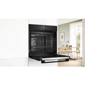 Bosch HBA572BB4, Electric, 71 L, Autocuratare pirolitica, AutoPilot 10, 3D HotAir, HotAir Gentle, Grill, Clasa A+, Negru