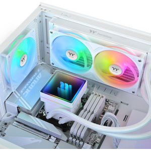 Thermaltake TH240 V3 ARGB Sync AIO Liquid Cooler Snow Edition