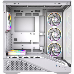 Gaming GREUCEANU Legendar Plus Alb, AMD Ryzen 7 9850X3D 4.7GHz, 32GB DDR5, 1TB SSD, RTX 5070 Ti 16GB GDDR7, Iluminare RGB