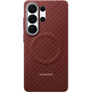 Samsung Capac protectie spate Carbon Magnet Coralred pentru Galaxy S26 Ultra
