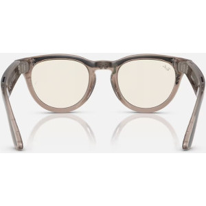 Ray-Ban Meta Headliner Gen 1 32GB Shiny Warm Stone/Clear Dark Green Transitions Low Bridge Fit
