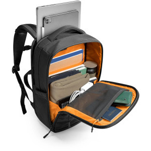 Tomtoc Rucsac laptop 16 inch TechPack-H73 X-Pac, materiale X-Pac si Nylon 1680D, fermoare YKK impermeabile, culoare negru