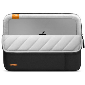 Tomtoc Husa laptop Apple MacBook Pro 16, 15.6-16 inch, Defender-A13, protectie de grad militar, culoare negru