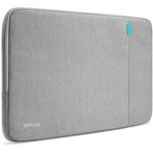 Tomtoc Husa laptop Apple MacBook Pro, 13.5-14 inch, Defender-A13, protectie de grad militar, culoare gri