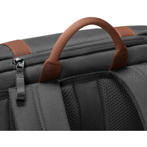 Tomtoc Rucsac laptop 15.6 inch Vintpack-TA1, capacitate 22L, fermoare YKK, catarame Duraflex, culoare negru