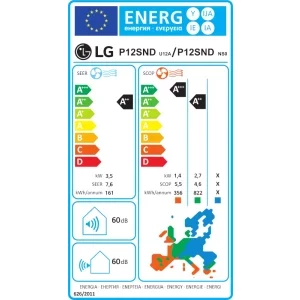 LG Dualcool AI, 12000 BTU, Clasa A++/A++, Wi-Fi, Dual Inverter, AI Air, Dual Vane
