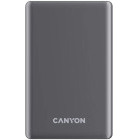 Baterie externa Canyon 10000 mAh, OnPower 510 Slim, Incarcare wireless Magsafe, Power Delivery 20W, Dark Grey
