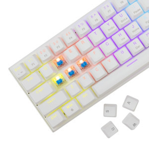 White Shark WAKIZASHI 2 US Blue Switch Mecanica White