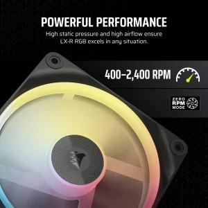 Corsair iCUE Link LX120-R RGB Starter Kit Reversed 120mm Three Fan Pack