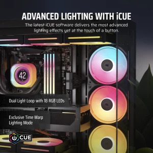Corsair iCUE Link LX120-R RGB Reversed Expansion Kit 120mm Black