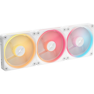 Corsair iCUE Link LX120-R RGB Starter Kit Reversed 120mm Three Fan Pack White