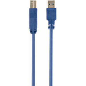 Cablu periferice Gembird USB tip A 3.0 Male la USB tip B 3.0 Male, 0.5 m, Albastru