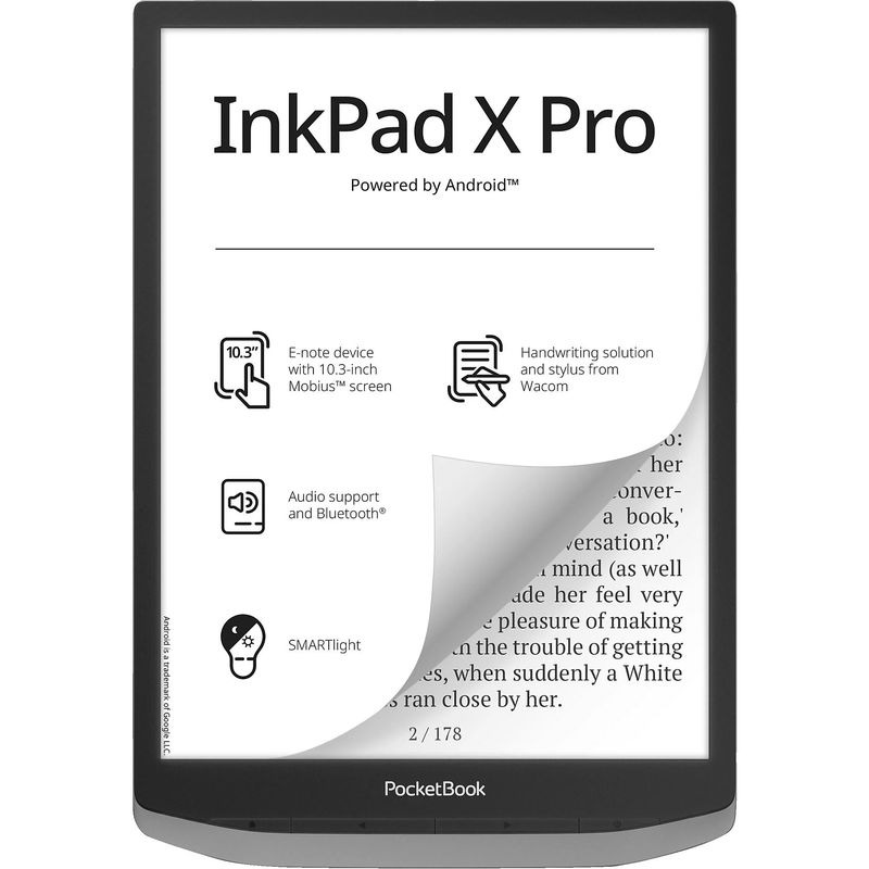Ebook Reader PocketBook InkPad X Pro Mist Grey PC Garage