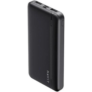 Baterie externa Havit PB89, 10000 mAh, 2x USB, 1x USB-C, 22.5 W, Black