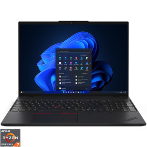 Laptop Lenovo 16 ThinkPad L16 Gen 1, WUXGA IPS, Procesor AMD Ryzen™ 7 7735U (16M Cache, up to 4.75 GHz), 16GB DDR5, 512GB SSD, AMD Radeon 680M, Win 11 Pro, Black