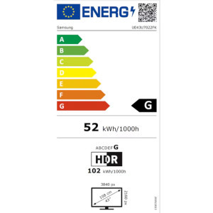 Samsung Smart TV Crystal UE43U7022F Seria U7022F 108cm 4K UHD HDR