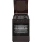 Aragaz Heinner HFSC-SME66IBRW, 4 arzatoare, Gaz, Dispozitiv de siguranta, 60 cm, Maro