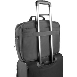 Natec Geanta laptop Gazelle, 15.6 inch, 3 compartimente, strat suplimentar de material, Gri inchis