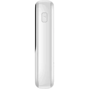 Baseus Qpow Pro Digital Display, 10000 mAh, 1x USB, 1x USB-C, 20 W, Display, Cablu Lightning integrat, White