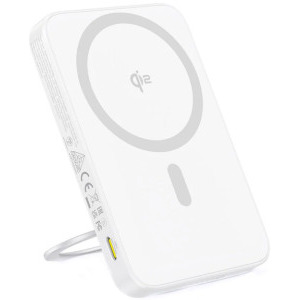 Baseus PicoGo Qi2 Magnetic, 5000 mAh, 1x USB-C, 20 W, Qi2, White