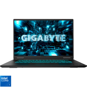 Laptop GIGABYTE Gaming 16 A16 PRO DYH, WQXGA 165Hz, Procesor Intel® Core™ 7 240H (24M Cache, up to 5.20 GHz), 32GB LPDDR5X, 1TB SSD, GeForce RTX 5080 16GB, No OS, Titanium Black