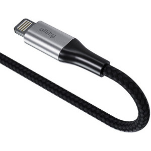 Allity AUC-01, USB-C Male la Lightning Male, 27W, 2 m, Black