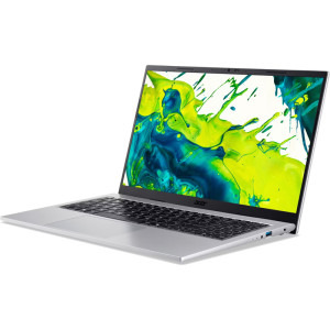 Acer 15.6'' Aspire Go 15 AG15-72P, FHD IPS, Procesor Intel® Core™ i3-1305U (10M Cache, up to 4.50 GHz), 16GB DDR4, 512GB SSD, Intel UHD, No OS, Pure Silver