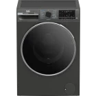 Masina de spalat rufe Beko B7WFU610418MB2 ES, 10 kg, 1400 RPM, Clasa A, ProSmart Inverter, EnergySpin, SteamTherapy, Iron Fast, HomeWhiz, Gri