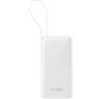 Baterie externa Baseus Bipow 2, 10000 mAh, 1x USB-C, 1x USB, 20W, Digital Display, White