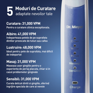 Dr. Mayer Periuta de dinti electrica GTS2080 Albastru