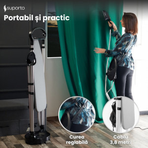 Suporto Aparat de calcat cu abur ACA4N, 1200W, 25g/min, Gri/Negru