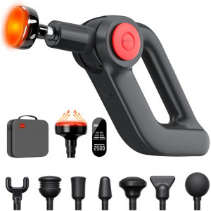 Suporto Pistol masaj cu percutie F7 Pro, Vibromasaj, Negru
