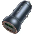 Incarcator auto Borofone BZ34B, 1x USB-C, 1x USB, 38 W, Black