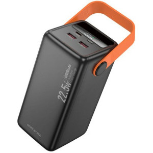 Baterie externa Borofone BJ66B, 60000 mAh, 2x USB, 1x USB-C, 65 W, Display, Black