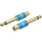 Adaptor Vention VDD-C03 1x Jack 6.35 mm Male - 1x RCA Female, Blue