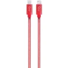 Cablu de date / adaptor Goui USB-C Male la Lightning Male, 1 m, Red