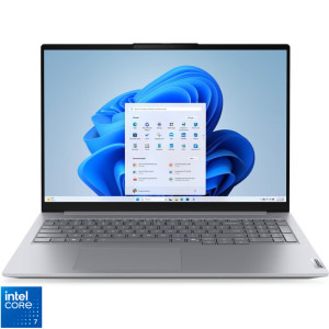 Lenovo 16'' ThinkBook 16 G9 IRL, WUXGA IPS, Procesor Intel® Core™ 7 240H (24M Cache, up to 5.20 GHz), 32GB DDR5, 1TB SSD, Intel Graphics, Win 11 Pro, Arctic Grey