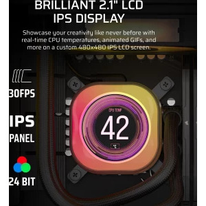 Corsair iCUE LINK Titan 360 RX LCD RGB Black