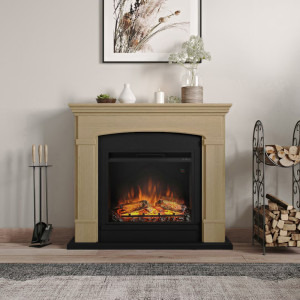 TAGU Semineu Helmi Natural Oak cu focar electric PowerFlame, 23 inch