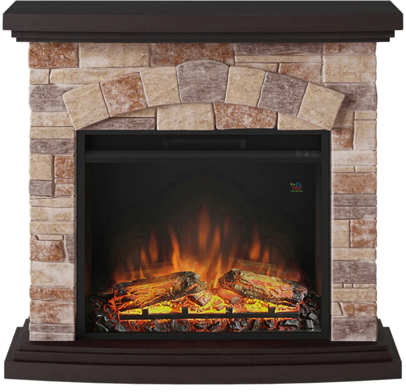 TAGU Semineu Tori Stone Cream cu focar electric PowerFlame, 23 inch