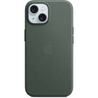 Apple Protectie pentru spate, material FineWoven, cu MagSafe pentru iPhone 15, culoare Evergreen