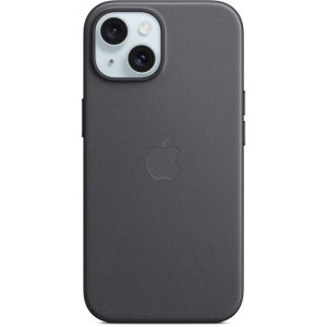 Apple Protectie pentru spate, material FineWoven, cu MagSafe pentru iPhone 15, culoare Black